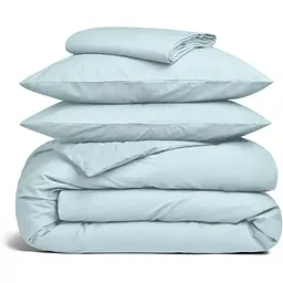 Комплект постільної білизни Cosas Skyey CS1 Євро варена бавовна блакитний (58WashedCotton_Blue_El180x30-Blue_200)