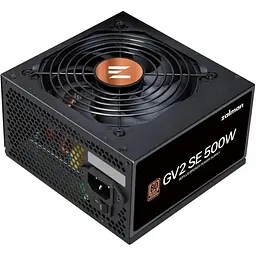 Блок живлення Zalman GV2SE (500W) 88%, 80+ Bronze, 120мм, 1xMB 24pin(20+4), 1xCPU(4pin+ 8pin), 3xMolex, 6xSATA, 2xPCIe 8pin(6+2)