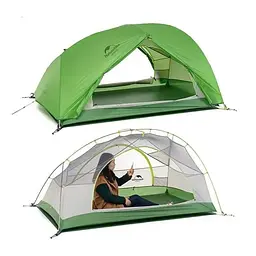 Намет двомісний Star River 2 Naturehike (NH17T012-T) — світло-зелений, Зелений - мініатюра 3