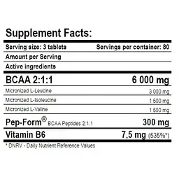 Амінокислоти Amix MuscleCore BCAA with PepForm 240 таблеток - мініатюра 2