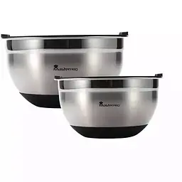 Набір мисок для змішування з кришками MasterPro Foodies collection 20/24 см 2 шт. (BGMP-1553) - мініатюра 2
