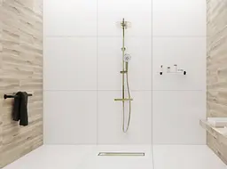 Душовий канал Rea Pure Neo mirror gold pro 50 см REA-G5693 - мініатюра 6
