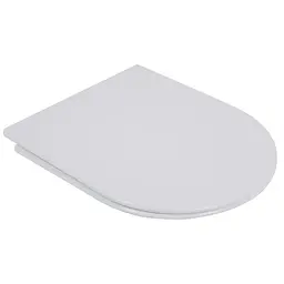 Сидіння для унітазу Mixxus Seat Cover Bevel-2003 з мікроліфтом 420x334х36 мм MI6691, Білий