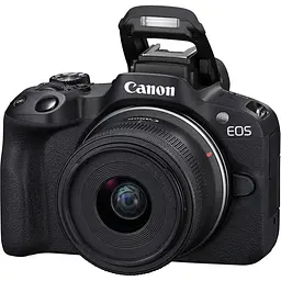 Бездзеркальний фотоапарат Canon EOS R50 Kit RF-S 18-45mm f4.5-6.3 IS STM+RF-S 55-210mm Black (5811C034) UA [87316] - мініатюра 3
