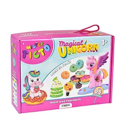 Набір для творчості ліплення Містер тісто Magical Unicorn Strateg українською мовою (41021)
