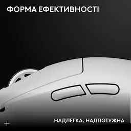 Мишка Logitech G Pro X Superlight 2 Lightspeed Wireless White (910-006638) - мініатюра 2
