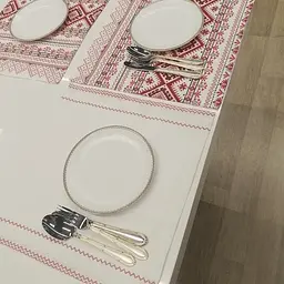 Серветка  Domikus український орнамент 40х40 см 4 шт. (4829900028855) - мініатюра 2