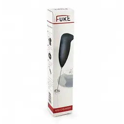 Капучинатор-спінювач для вершків та молока рожевий на батарейках FUKE Mini Creamer