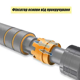 Розсувний розпірний турнік EasyFit OrangeGymBar 90-130 см - мініатюра 4