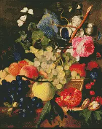 Набір з алмазною мозаїкою Кошик з фруктами AMO7248, 40x50 см - мініатюра 1