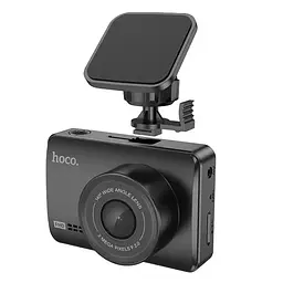 Відеореєстратор Hoco DV3 2,45-inch IPS+Камера Заднього Виду Чорний - мініатюра 6