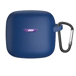 Силіконовий чохол для навушників JBL Tune Flex, Hang Case, синій, ультратонкий захисний кейс товщиною 2 мм, захист від подряпин, пилу та ударів, компактний, з карабіном для кріплення, ArmorStandart (ARM79920)