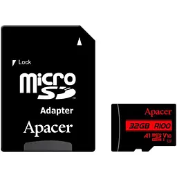 Карта пам'яті Apacer 32GB microSD class 10 UHS-I V10 A1 (AP32GMCSH10UB-R)