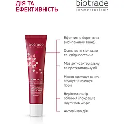 Крем для обличчя Biotrade Acne Out з ретинолом, азелаїновою кислотою і ніацинамідом 30 мл  - мініатюра 3