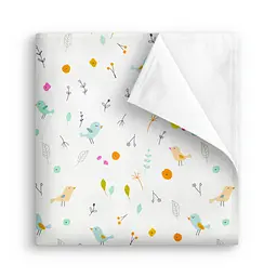 Пелюшка багаторазова Cosas непромокаюча Mint Songbirds 100x140 см, м'ятна - мініатюра 2