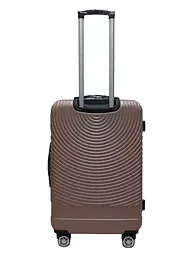 Валіза середня M ABS-пластик Worldline Airtex 652 69×45×29см 88л Рожеве золото - мініатюра 3