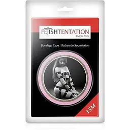 Скотч для бондажа Fetish Tentation Rose (15 м) - мініатюра 3