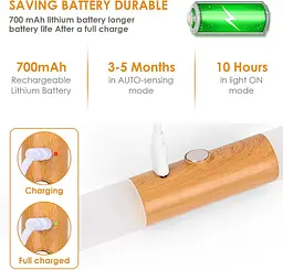 Світлодіодні настінні світильники Birnetek з датчиком руху Birnetek USB 2 шт. - мініатюра 3