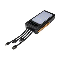 Повербанк 20000mAh Power Bank Kraft KPB-1120L Black LED-ліхтар (43-00081) - мініатюра 5