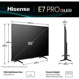 Телевізор Hisense 85E7Q Pro 85` QLED 4K (20015896) UA [144233] - мініатюра 9