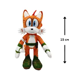 М'яка іграшка на кліпсі Sonic Prime Тейлз SON7004C 15 см - мініатюра 2