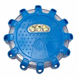 Автомобільний аварійний ліхтарик 3xAAA IP65 9SMD+3SMD UKC синій