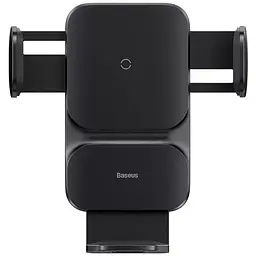 Автотримач із БЗУ Wisdom Auto Alignment (QI 15W) (Air Outlet base) (CGZX000001) Black Baseus teh0029293 - мініатюра 2