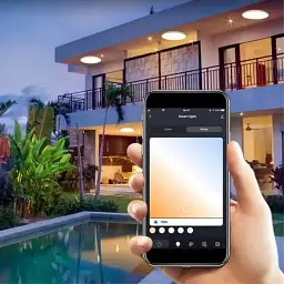 Стельовий LED світильник Ceiling Lamp Smart з RGB-підсвічуванням та пультом керування 24 Вт - мініатюра 4