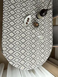 Скатертина столова Ecotton DUCK 170х220 см водовідштовхувальна Абстракт сірий (27951/29) (24999) - мініатюра 8