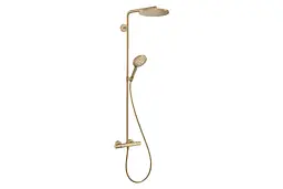 Душова система з термостатом Hansgrohe Raindance S 240 1jet PowderRain EcoSmart brushed bronze 28823140