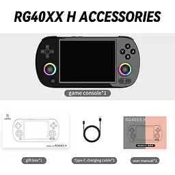 Ретро ігрова приставка Anbernic RG40XX H 64GB Black [115723] - мініатюра 4