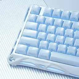 Клавіатура GravaStar Mercury K1 80 keys Kailh Cherry Pink EN BT/WL/USB Ice Blue (GSK1_BLU) - мініатюра 5