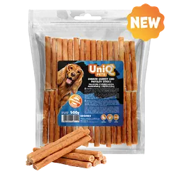 Ласощі для собак UniQ PETS стіки з курки, моркви та петрушки, 500 г