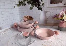 Набір посуду (омлетниці) O.M.S. Collection 3004 Pink - мініатюра 4
