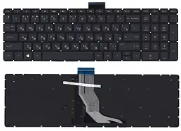 Клавіатура для ноутбука HP (15-BW 250 G6) Black з підсвічуванням (Light), (No Frame)