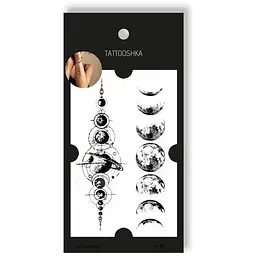 Тату Tattooshka Місяць і планети L-23 (5805800012865) shop (5805800012865)