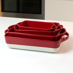 Форма для запікання МВМ My Home S 20.5х10.5х5.5 см (KP-44 S WHITE/RED) - мініатюра 6