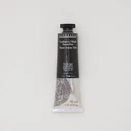 Олійна фарба Sennelier, 40 мл, професійна, S1, Карбоновий чорний (Carbon black)
