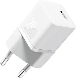 Зарядний пристрій Baseus GaN5 Fast Charger mini 1C 20W EU white (CCGN050102)