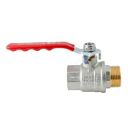 Кран кульовий ГШВ Koer Extreme KE.215-25 - 1" FM ручка "важіль" червона KR5752 - мініатюра 5