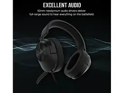 Навушники з мікрофоном Corsair HS55 Stereo Carbon (CA-9011260) - мініатюра 2