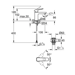 Змішувач Grohe QuickFix 1018572430 - мініатюра 5