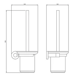 Йоржик для унітазу Omnires Modern Project gold MP60620GL, Золотий - мініатюра 3
