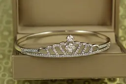 Браслет бенгл Xuping Jewelry Діадема від 17 см до 19 см сріблястий