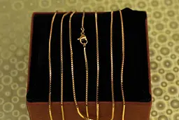 Ланцюг Xuping Jewelry венеціанське плетіння 50 см 1 мм золотистий