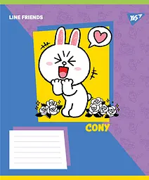 Набір зошитів шкільних YES А5/12 клітинка Line Friends Funny 25 шт (767638) - мініатюра 4