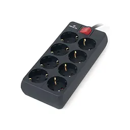 Мережевий фільтр живлення REAL-EL RS-8 Protect 5m, black (EL122300024) - мініатюра 2