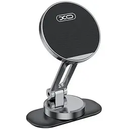 Автотримач XO C150 Magnetic 360° rotating holder with metal base Чорний