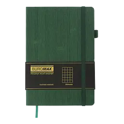 Блокнот діловий Buromax Color Tunes А5 96 арк. в клітинку обкладинка штучна шкіра зелений (BM.295100-04) - мініатюра 2