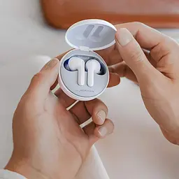 Навушники бездротові LG TWS Tone Free FN4 True Wireless White (HBS-FN4.ABRUWH) - мініатюра 2